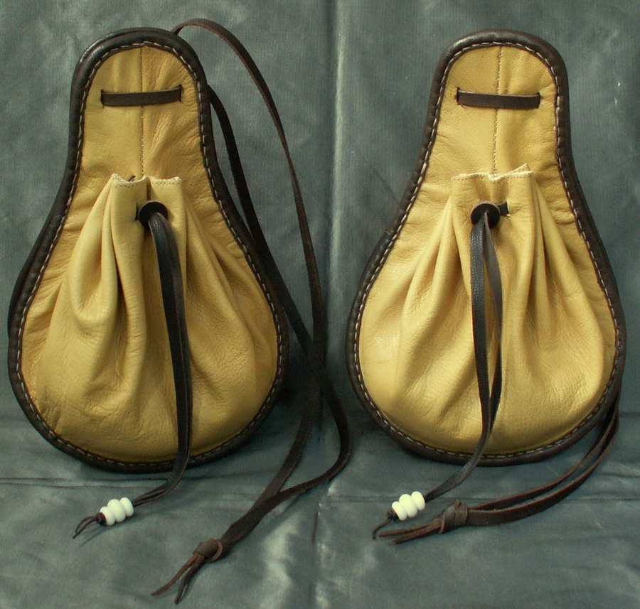 Matching pair of 16th century purses